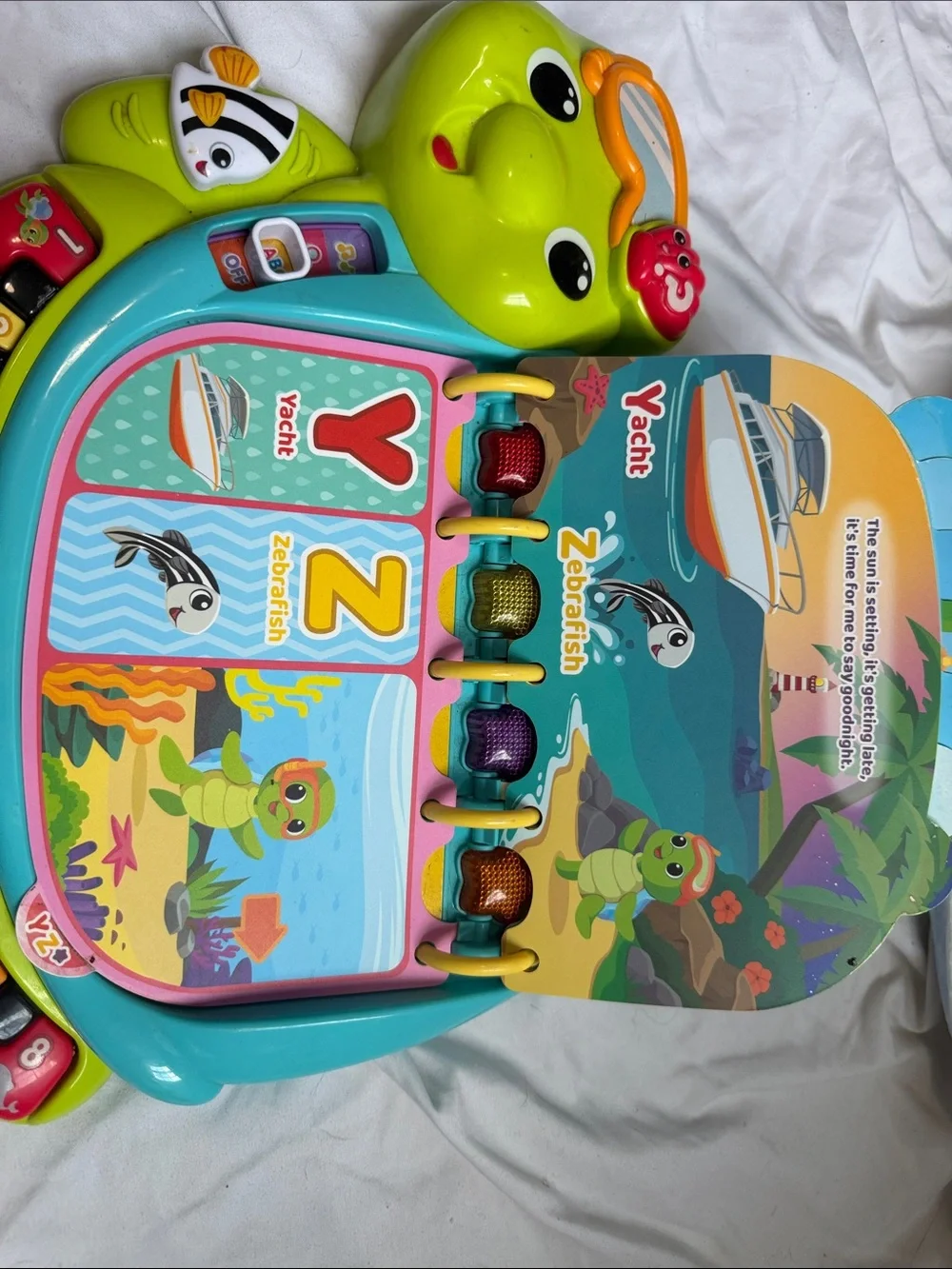 Touch & Teach Sea Turtle - Blue/Green Interactive Kids Toy